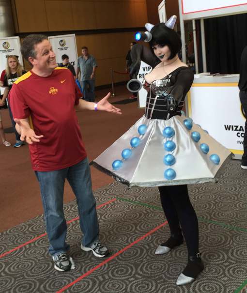 dr doctor who dalek hot cute posing at cosplay des moines iowa comic con 2015