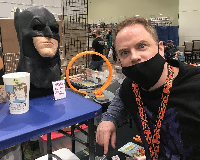 batman dc rubber mask quad comic book con cosplay cedar rapids iowa 2021