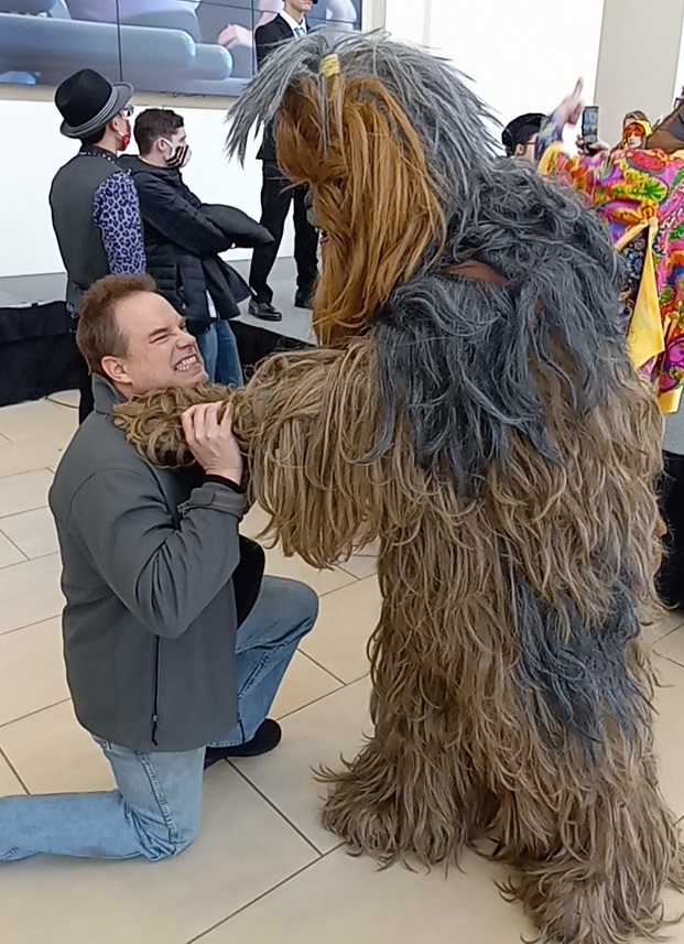 star wars chewie chewbacca strangle lando quad comic book con cosplay cedar rapids iowa 2022