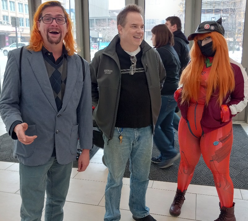 orange hair quad comic book con cosplay cedar rapids iowa 2022