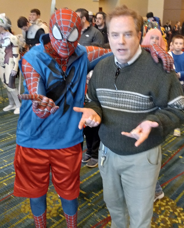 spider-man marvel quad comic book con cosplay cedar rapids iowa 2023