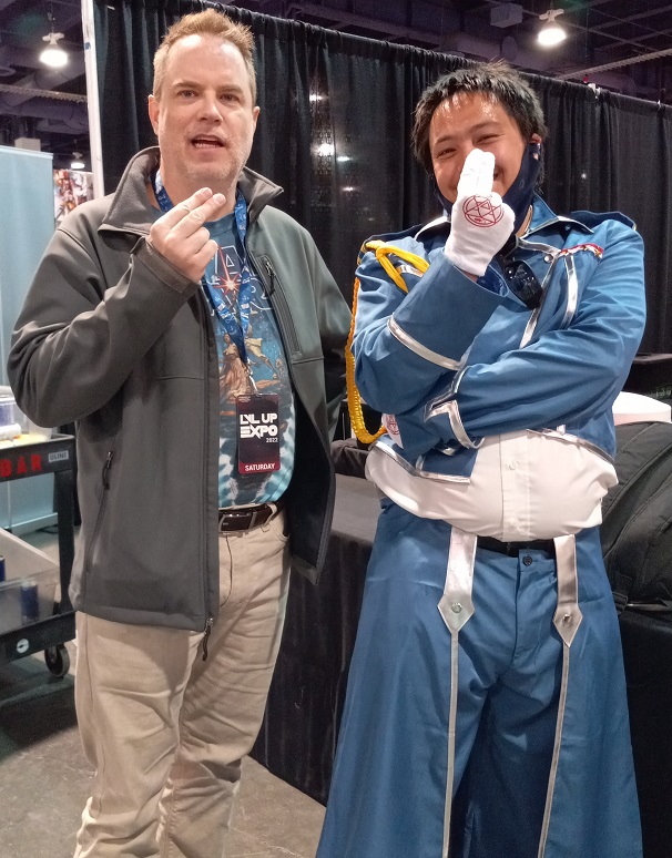 anime colonel cosplay at lvl up expo las vegas 2022