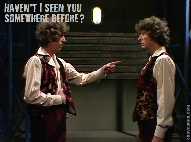 meglas twin doppleganger fourth dr 4th doctor who quote saying phrase meme