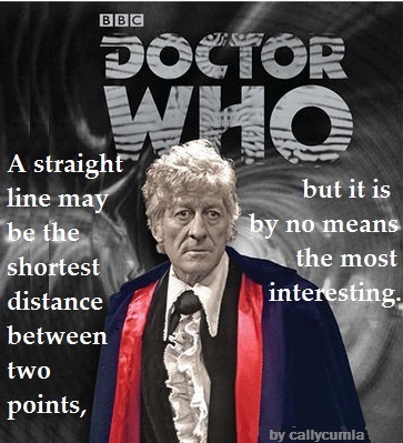 third dr doctor who travel straight line quote saying meme