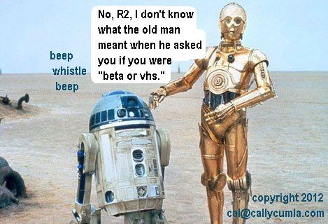 star wars parody r2-d2 vhs beta