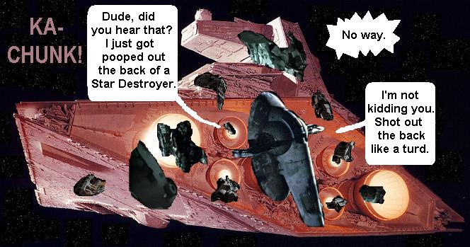 star wars empire strikes back parody star destroyer