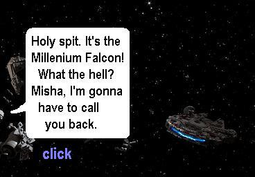 star wars empire strikes back parody millennium falcon